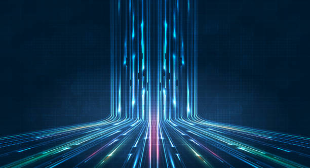 5g or 6g dot line mobile technology. wireless data network and connection technology concept. high-speed, futuristic background. vector design - 云服务 幅插畫檔、美工圖案、卡通及圖標