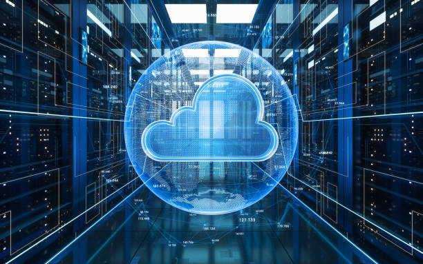 big data and cloud computing, 3d rendering. - 云服务 個照片及圖片檔