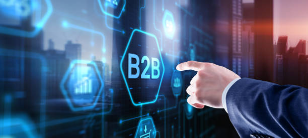 b2b business to business. company technology marketing concept - 信息技术 個照片及圖片檔