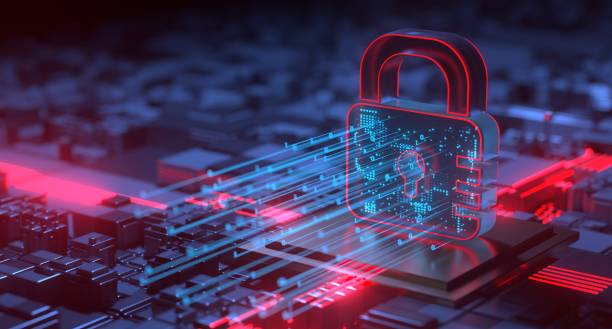 cyber security ransomware email phishing encrypted technology, digital information protected secured - 网络安全 個照片及圖片檔