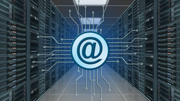 at logo between information connecting lines - data server room as background - internet technology concept - software computer program - sd-wan 個照片及圖片檔