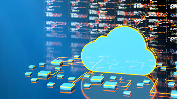 abstract cloud computing technology concept - 云计算 個照片及圖片檔